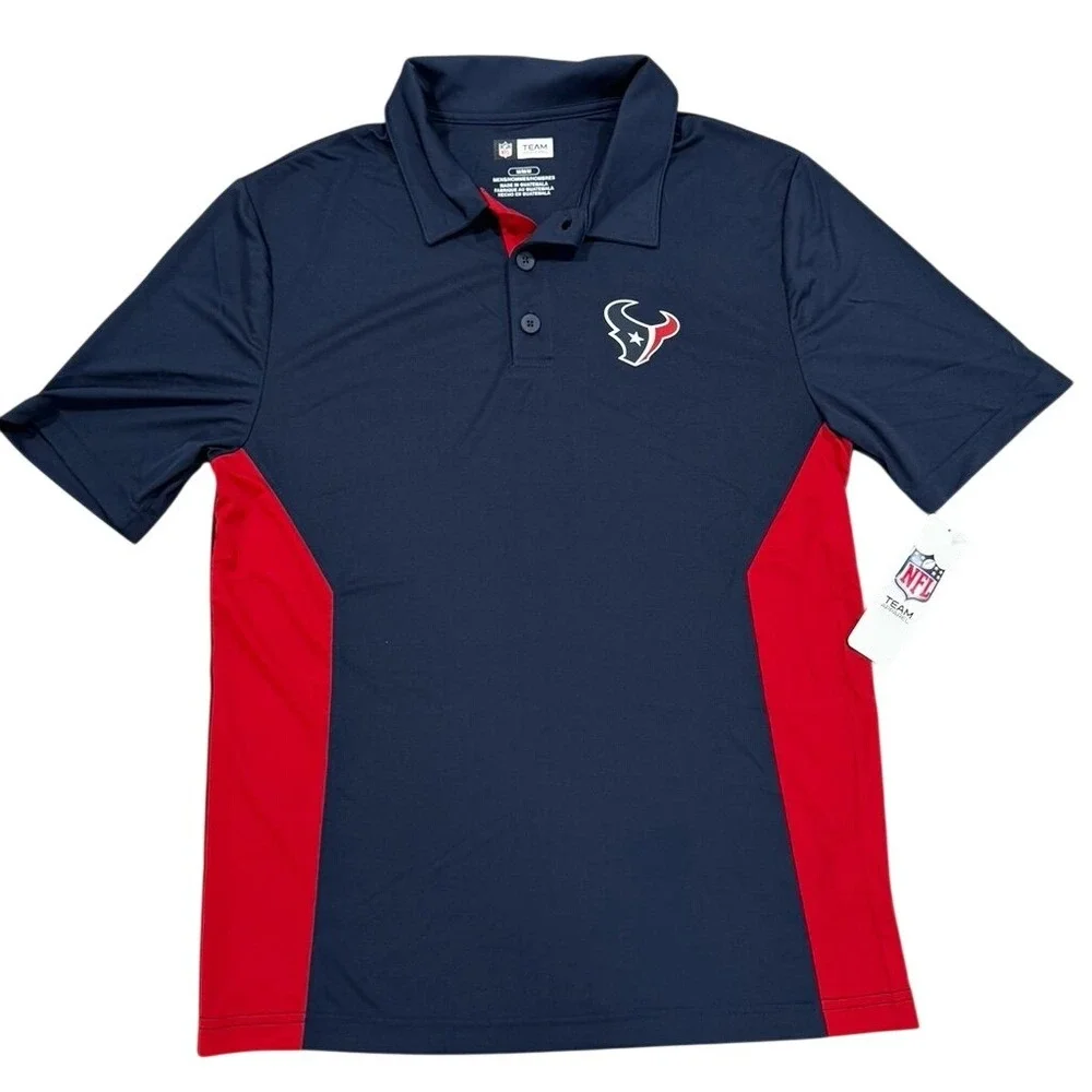 Houston Texans Men's Polo Shirt Medium‎ NWT